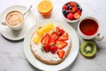 Vibrant Morning Feast: Colorful Breakfast Delight