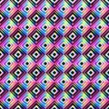 Vibrant mosaic seamless pattern