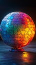 Color jigsaw globe Royalty Free Stock Photo