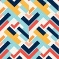Vibrant Multicolor Geometric Wallpaper Pattern