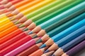 Multicolored background of colored pencils Royalty Free Stock Photo