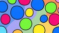 Vibrant Multicolored Circles Overlapping on Gradient Background Design Royalty Free Stock Photo