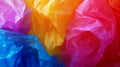Vibrant multicolored fabric texture in abstract design