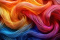 Vibrant Multicolored Fabric Waves.