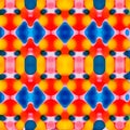 Vibrant Multicolored Geometric Seamless Pattern Royalty Free Stock Photo