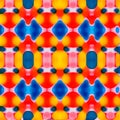 Vibrant Multicolored Geometric Seamless Pattern