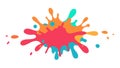 Vibrant multicolored paint splatter, perfect for art and creativity, vector design Generative AI Royalty Free Stock Photo
