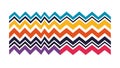 Vibrant multicolored zigzag pattern. Dynamic abstract and modern design texture, vector design Generative AI Royalty Free Stock Photo