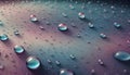 Vibrant Nature, Waterdrop Art, Pink, Blue, Purple Hues, Generative AI