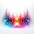 Vibrant Neon Butterfly With Symmetrical Patterns Royalty Free Stock Photo