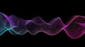 Vibrant Neon Digital Waveform Equalizer Display Abstract Background Royalty Free Stock Photo