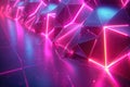 Vibrant Neon Geometric Pattern