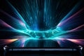 Vibrant Neon Glow: Abstract Mobile Phone Screen