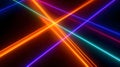 Vibrant Neon Laser Beams Creating Dynamic Light Patterns Royalty Free Stock Photo