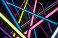 Vibrant Neon Lines Create Abstract Geometric Design
