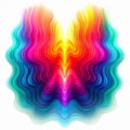 Vibrant Neon Swirls: A Psychedelic Wave Of Colorful Symmetry