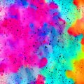 Vibrant Neon Watercolor Ink Splatter Texture