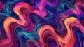 Vibrant Neon Waves Abstract Background