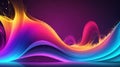 Vibrant Neon Waves: Mesmerizing Multicolored Wallpaper Artwork.