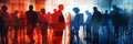 Vibrant Networking Event with Business Professionals A dynamic scene of business professionals interacting at a networking ev