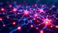 Vibrant Neural Network Abstract Art Background Image
