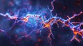 Vibrant neural network visualization.
