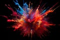 Vibrant Nighttime Fireworks: A Captivating Burst of Colors