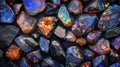 Vibrant Opal Stones Pattern for Design Print and Decorative Use Royalty Free Stock Photo