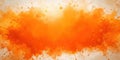 Vibrant orange abstract background with splashes and blots of color. Generative AI Royalty Free Stock Photo
