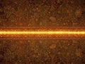 Vibrant orange energy beam horizontal light ray abstract technology background digital art Royalty Free Stock Photo