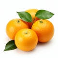 Vibrant Orange Fruits With Green Leaves - Oshare Kei Style