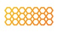 Vibrant Orange Hexagonal Grid Pattern, vector design Generative AI Royalty Free Stock Photo
