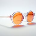 Vibrant Orange Lens Sunglasses - Cinema4d Rendered Style