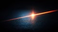 A vibrant orange light beam cuts through a dark textured surface. Royalty Free Stock Photo