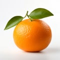 Crisp And Vibrant Tangerine Photo On White Background
