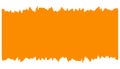 Vibrant Orange Ripped Effect Shape Royalty Free Stock Photo