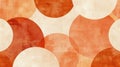 Vibrant orange and white circles on a clean background. Perfect for adding a pop of color to designs Royalty Free Stock Photo