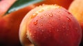 vibrant organic peach fruit