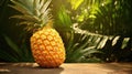 vibrant organic pineapple fruit