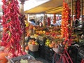 Vibrant and Organic Red Themed Vegetable Farmer Market