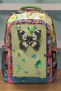 Vibrant Origami Butterfly Backpack for Kids
