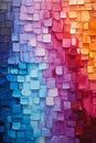 Vibrant Origami: A Closeup Look at Multicolored Wallpapers with