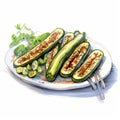 Vibrant Oven-baked Zucchinis: A High Gloss Culinary Delight