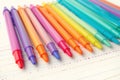 Vibrant palette Colorful pens on a clean white background Royalty Free Stock Photo