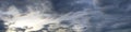 Vibrant panorama sky on twilight time. Royalty Free Stock Photo