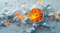 Vibrant Paper Art Collage Illustrating WorkLife Balance Concept with Exploding Clock and Dynamic Elements