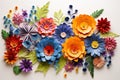 Vibrant Paper Blooms: A Stunning Array of Clay Arrangements with