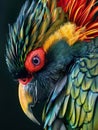 Vibrant Parrot Feathers
