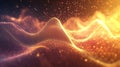 Vibrant particle wave sound and music visualization for dynamic audio experiences