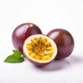 Vibrant Passion Fruit Photography On White Background